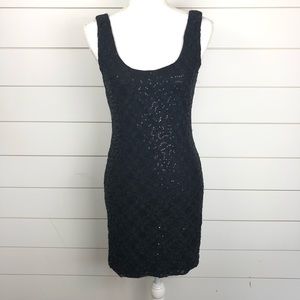 Lily Rose Sequined Little Black Dress